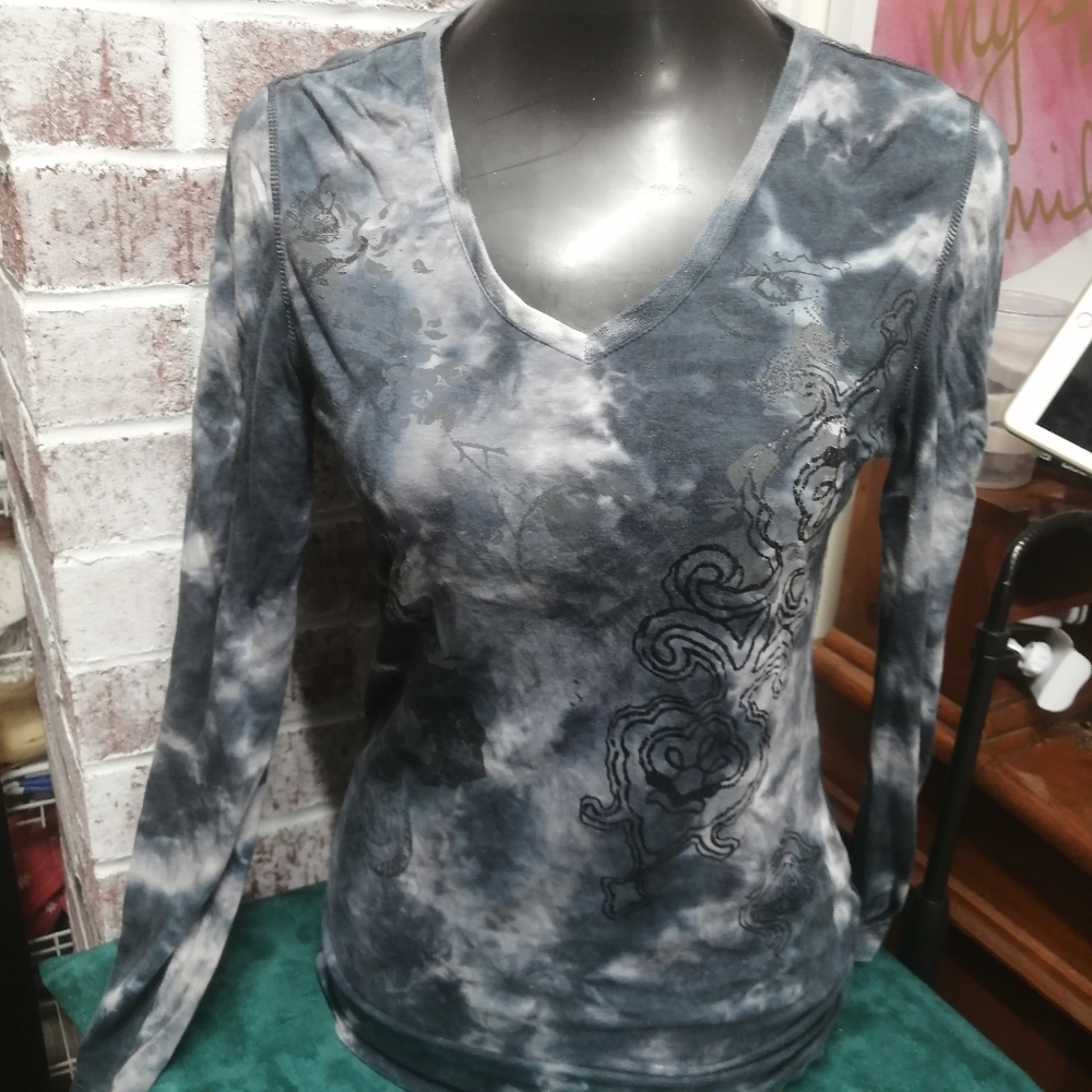 Earth Yoga organic cotton & bamboo top small